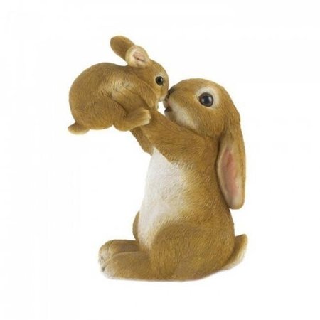 SUMMERFIELD TERRACE Summerfield Terrace 10018803 Playful Mom & Baby Rabbit Figurine Statue 10018803